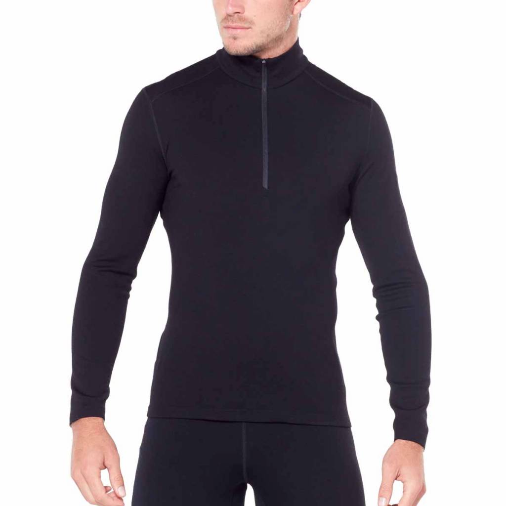 Icebreaker 260 Tech heren thermoshirt met kol en rits - 100% MERINO