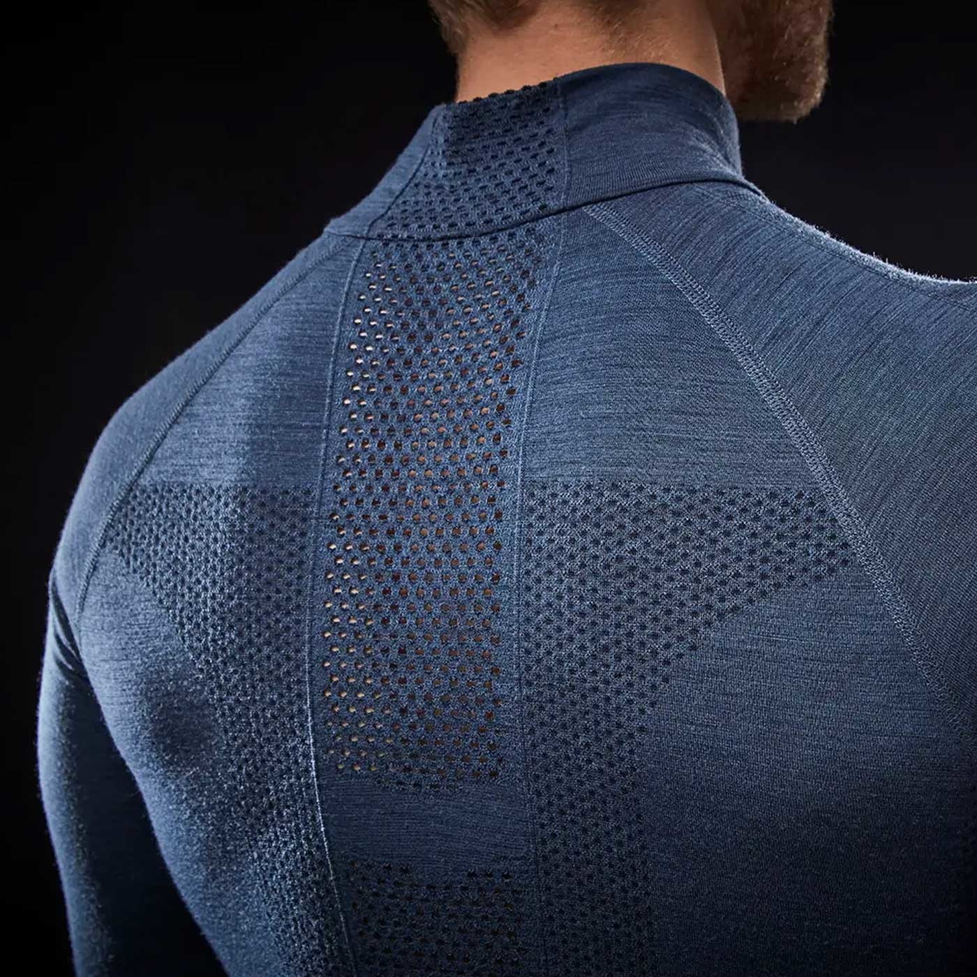 heren thermoshirt H1 Pro Lifa Merino met kol en rits