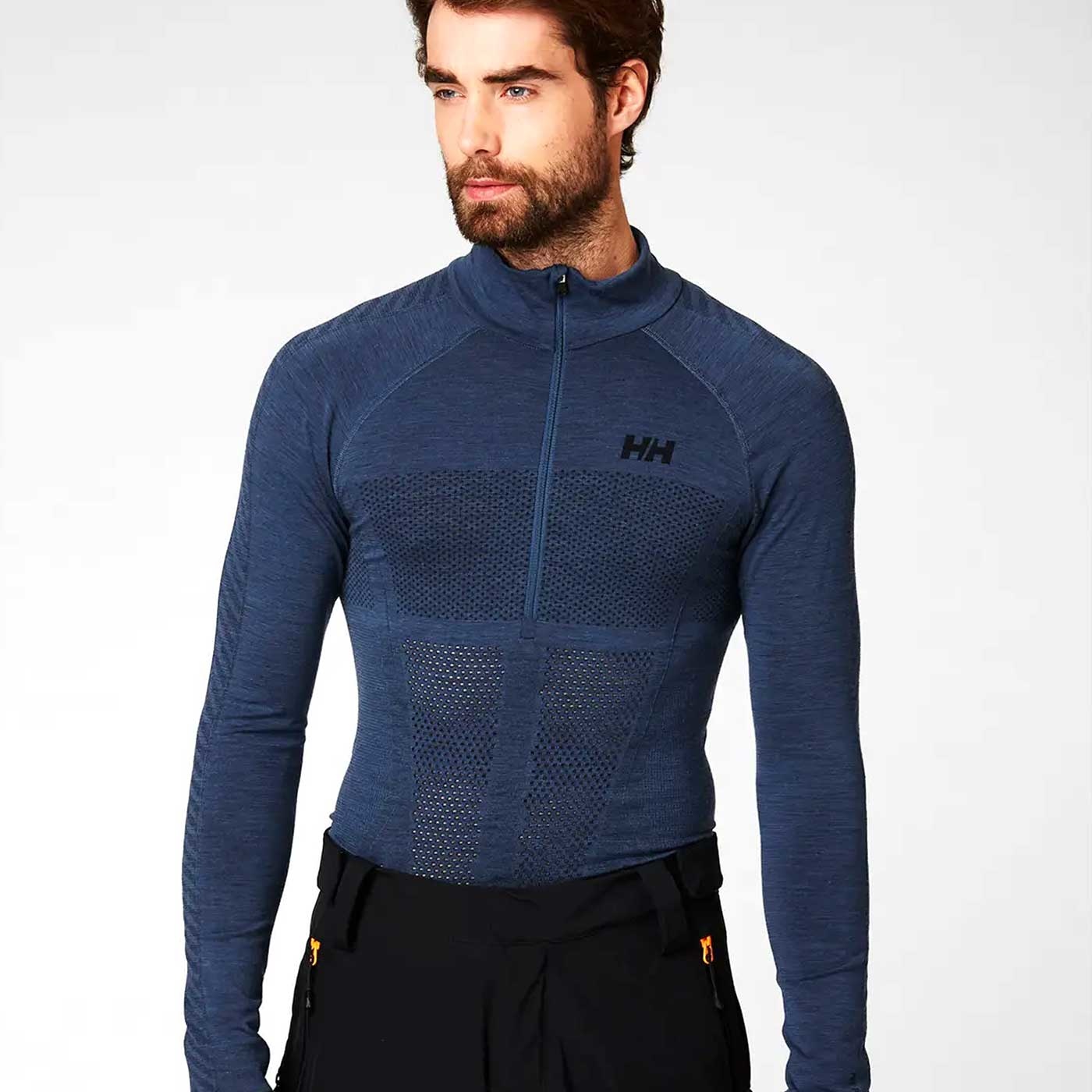 heren thermoshirt H1 Pro Lifa Merino met kol en rits