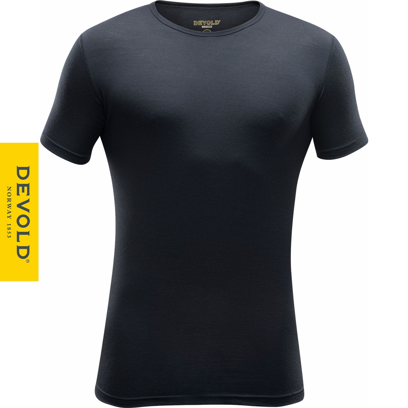 Breeze heren thermo t-shirt met ronde hals en 150gr merinowol