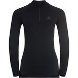 Odlo Performance Warm Eco dames thermoshirt met kol en rits