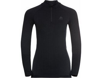 Odlo Performance Warm ECO dames thermoshirt met rits