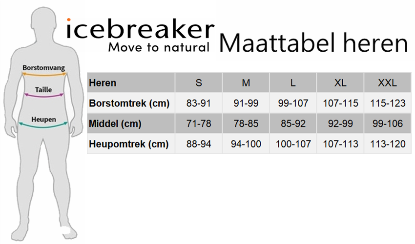 Icebreaker | 260 | Thermoshirt met zip voor mannen- 100% MERINO