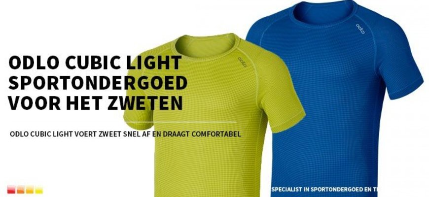 Odlo Cubic shirt voor optimaal zweetafvoer