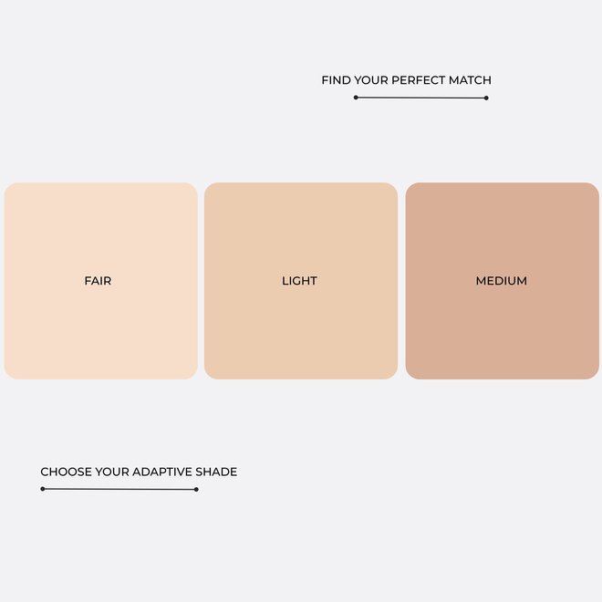 LAVERTU Colour Adapting Foundation Set - Mit Foundationpinsel, talkfrei und mit Vitamin E angereichert.