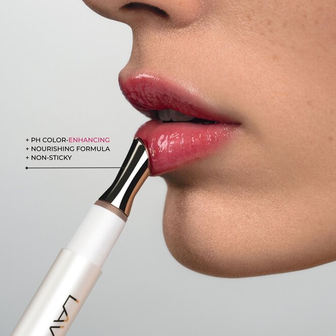 LAVERTU Hydrating Lip Gloss - Pflegender, pH-adaptiver Gloss mit natürlichen Ölen.