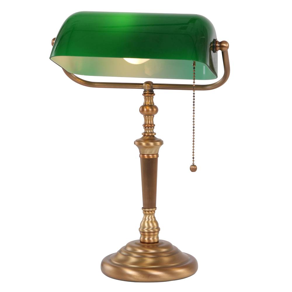 Bankierslamp met groen Collection