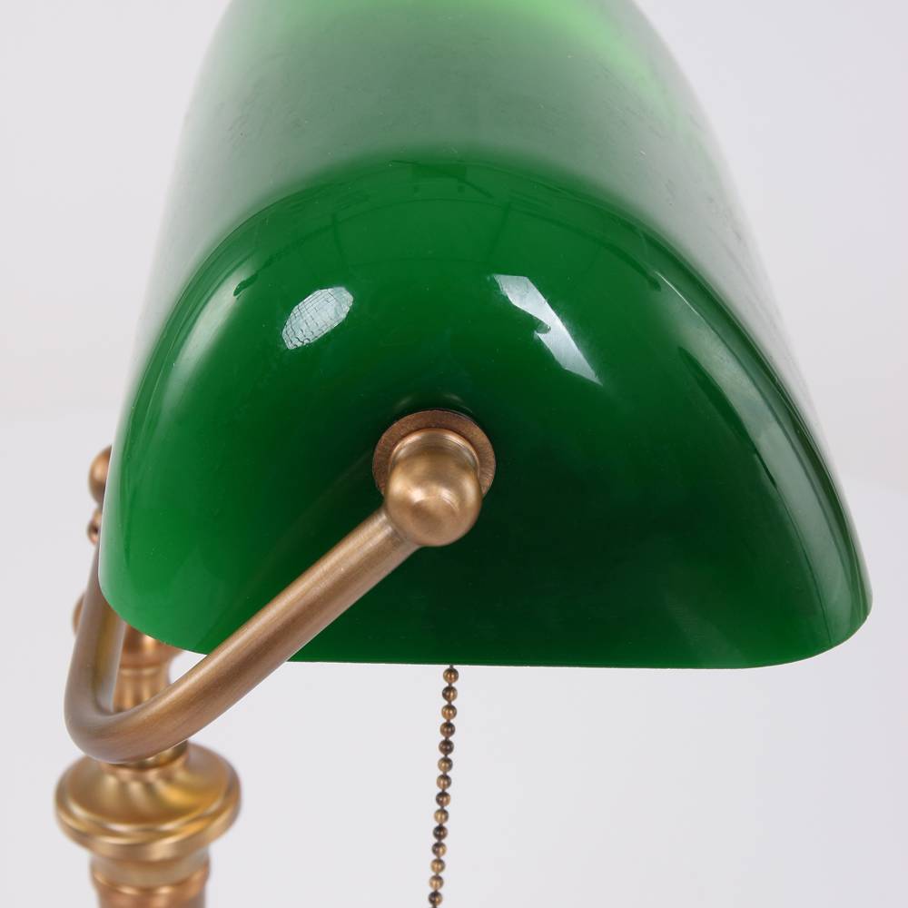 Bankierslamp met groen Collection