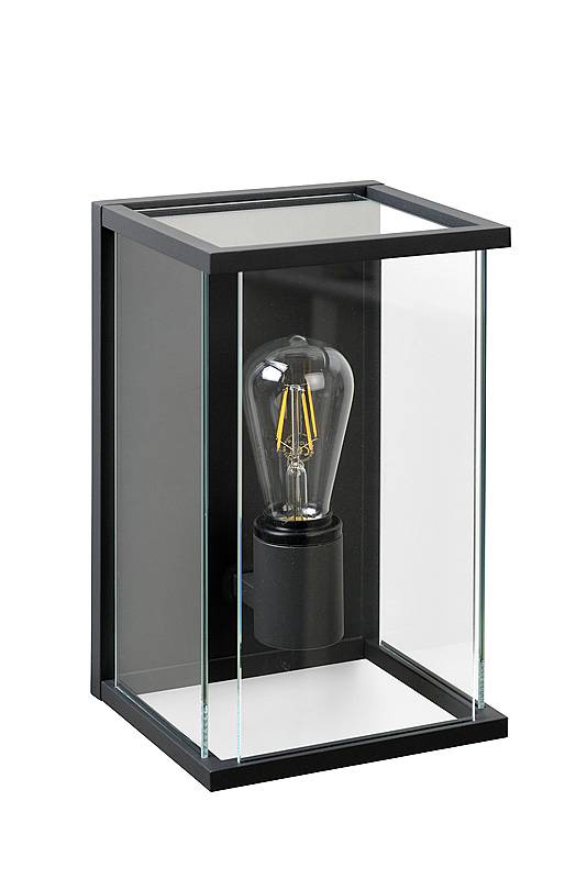 regeling Praktisch hemel Buitenlamp Claire zwart met helder glas en geschikt voor een led lamp -  Light Collection