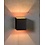 Lucide Wall light Xera Black square