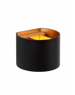 Lucide Wandlamp Xio Rond Zwart Led