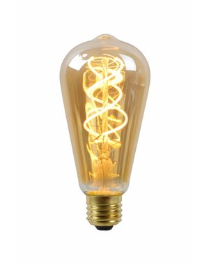 Lucide Filament Led lamp Amber Glas