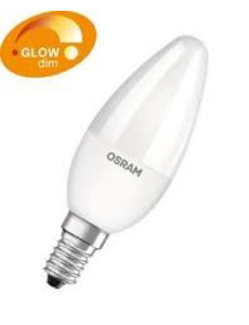 Osram Osram Glowdim Led kaars  6 watt/E14