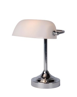 Lucide Table lamp Banker Chrome