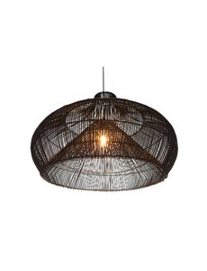 Villaflor Hanglamp Rattan Dome   70 cm