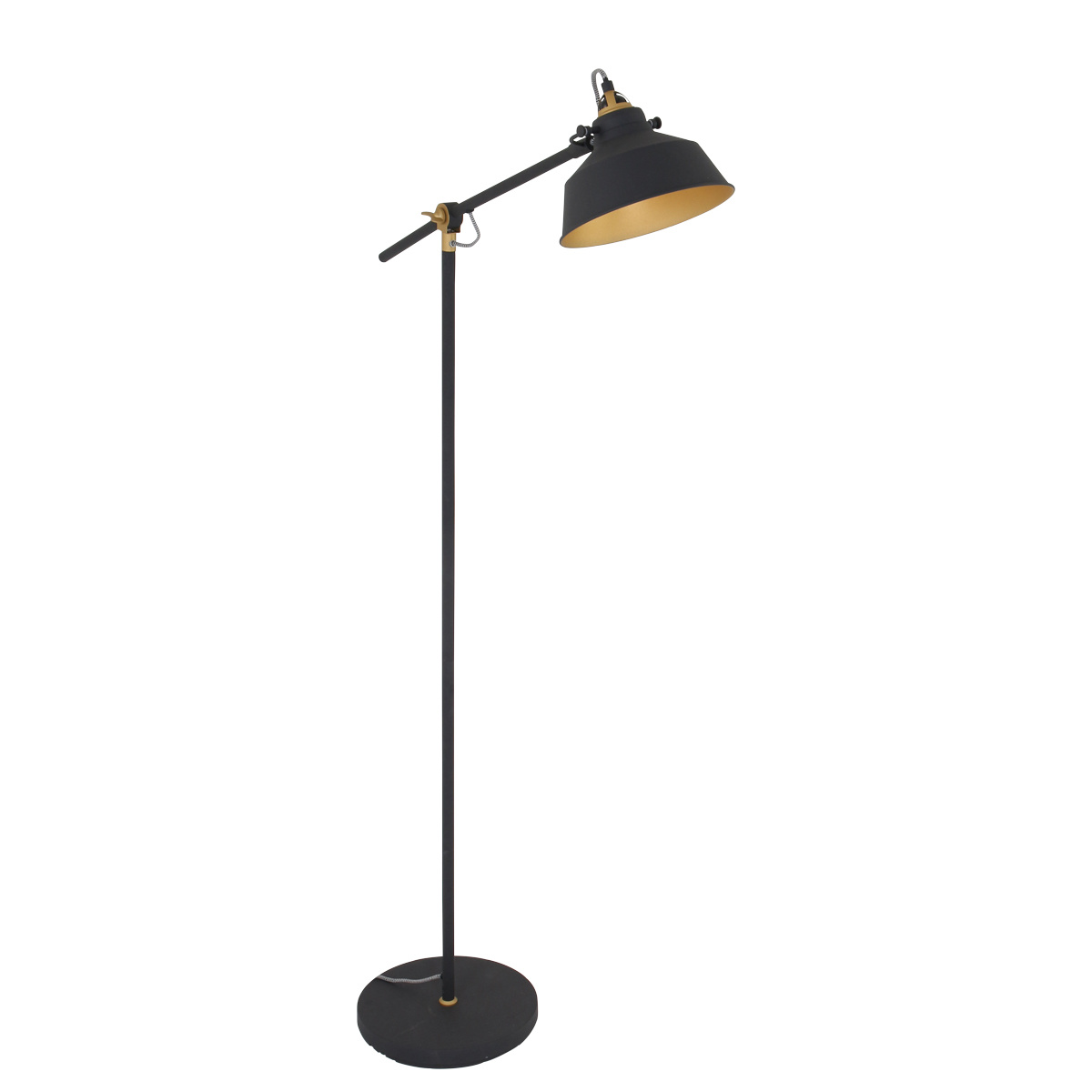 gelijktijdig modus Communisme Vloerlamp Nové landelijke stijl in het zwart met koperen details - Light  Collection