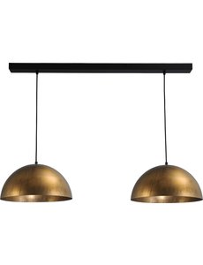 Master Light Hanging lamp Larino Antique Brass 2 lights