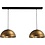 Master Light Hanglamp Larino Antique Brass   2 lichts