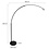 Steinhauer Arc lamp Stresa Black with shade