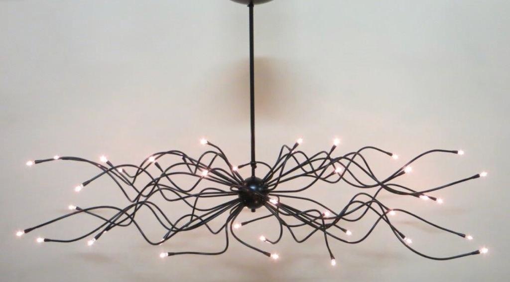 capaciteit Afdrukken Habubu Hanglamp zwart lampadaire 40 lichts met Led - Light Collection