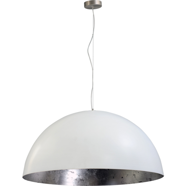 Master Light Hanging lamp Larino White/Silver steel wire