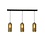 Master Light Hanglamp Quinto  3 lichts balk