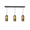 Master Light Quinto 3-light pendant lamp