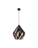 Eglo Hanging lamp Carlton 1 Black-Copper