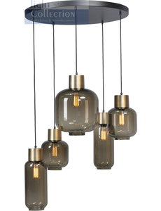 Master Light Hanging lamp Lett Matt Gold