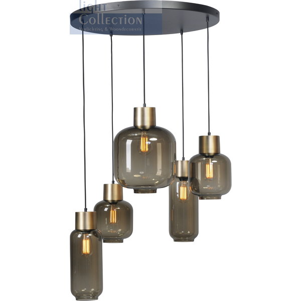 Master Light Hanging lamp Lett Matt Gold