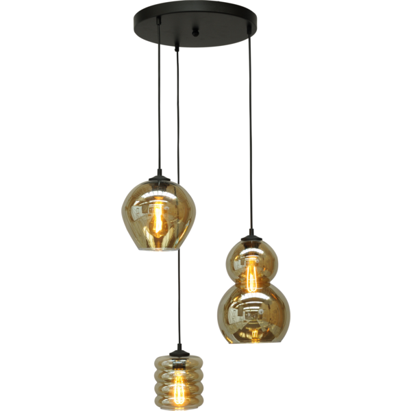 Master Light Hanging lamp Quinto Rond 3 lights