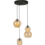 Master Light Quinto Round 3-light pendant lamp