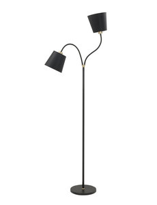 HighLight  Texas Floor Lamp Black-Gold 2-light