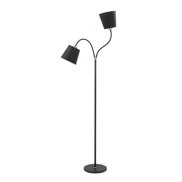 HighLight  Texas Black-Gold Floor Lamp 2 lights