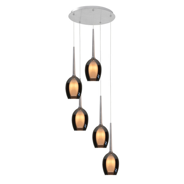 HighLight  Belle round 5-light pendant lamp