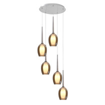 HighLight  Belle round 5-light pendant lamp