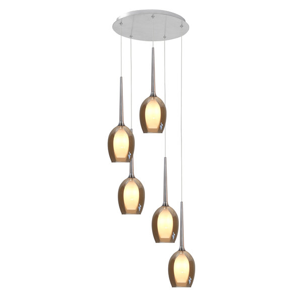 HighLight  Belle round 5-light pendant lamp