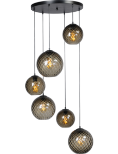 Master Light Baloton 6-light round pendant lamp