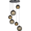 Master Light Baloton 6-light round pendant lamp
