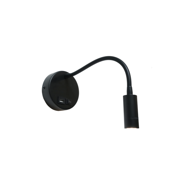 Licht &  Wonen Wall lamp Flex black