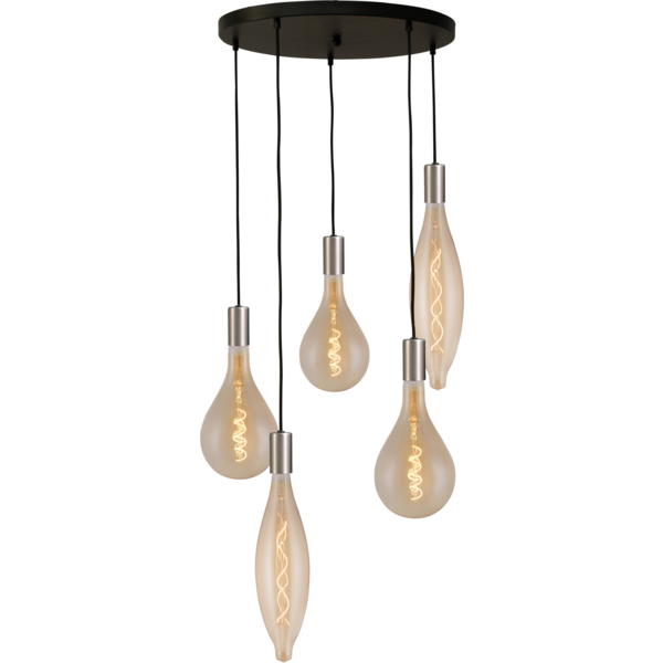 Master Light Tessi Round 5-light pendant lamp