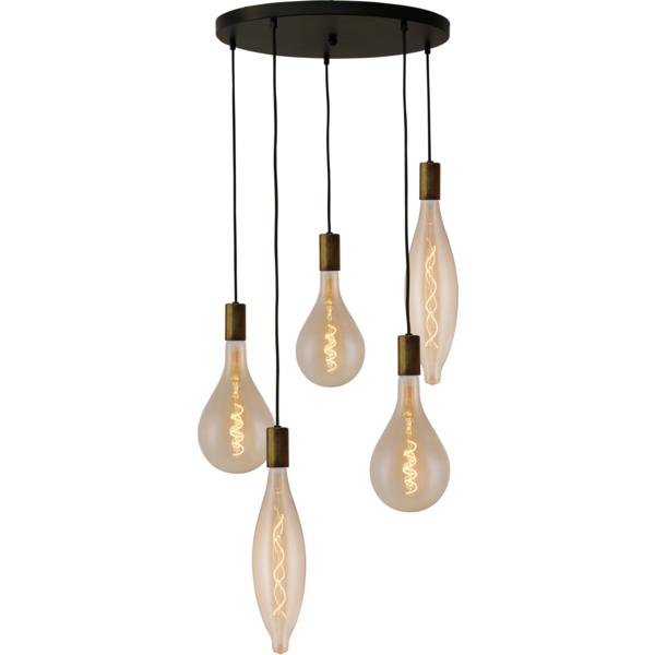 Master Light Tessi Round 5-light pendant lamp