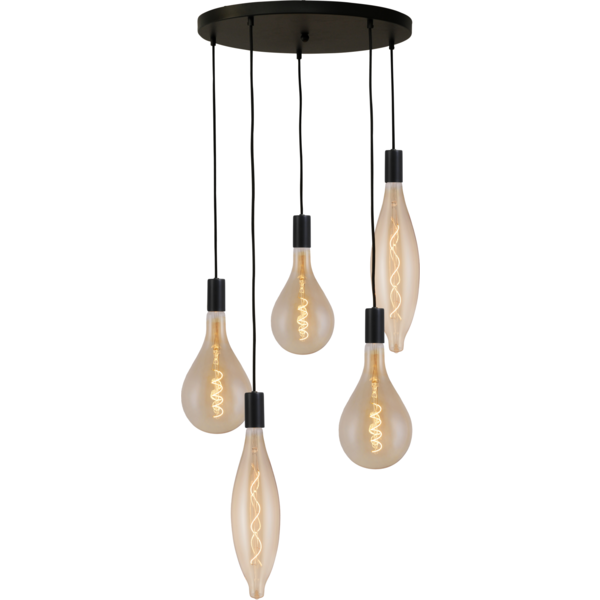 Master Light Tessi Round 5-light pendant lamp