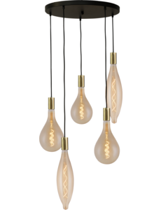 Master Light Tessi Round 5-light pendant lamp