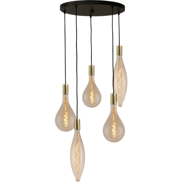 Master Light Tessi Round 5-light pendant lamp