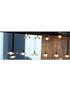 Master Light Hanglamp Melani  zwart 4  lichts Led