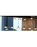 Master Light Hanging lamp Melani black 4 light LED