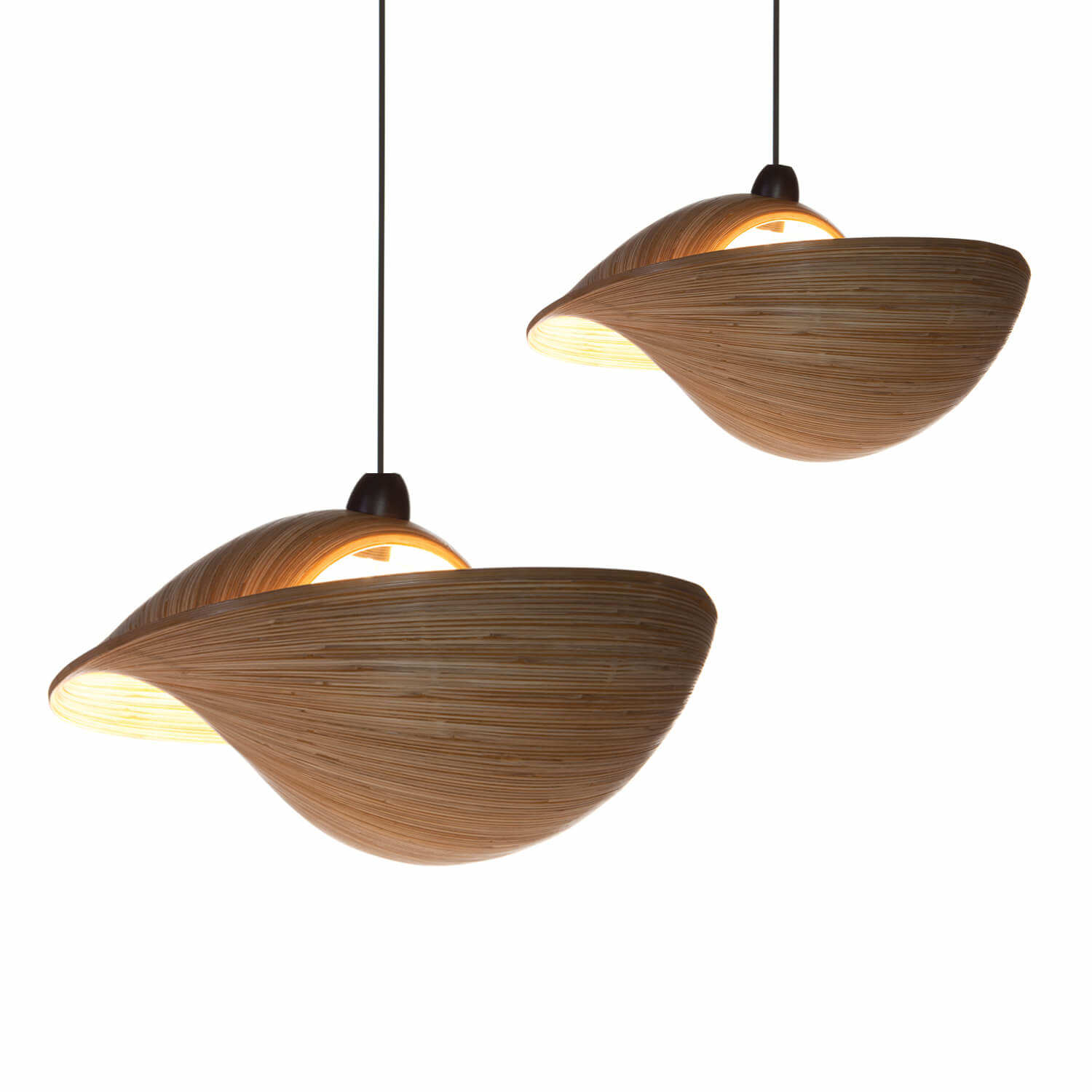 Maken Oppositie Giftig Hanglamp Bamboe Shell 50 of 60 cm - Light Collection
