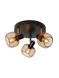 Lucide Ceiling spotlight Maren 3 lights matt gold