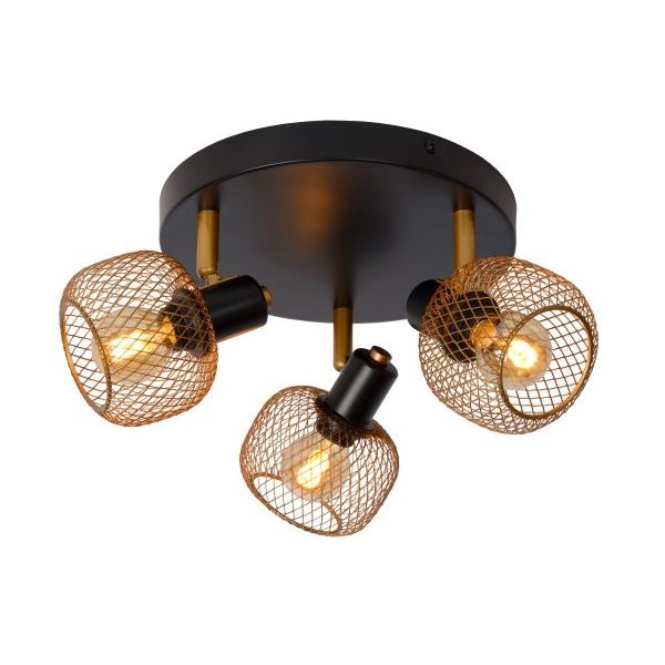 Lucide Ceiling spot Maren 3 light matt gold